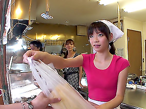 Japanese AV model is a nice teen with cute tits