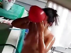 Sexy teen plays with huge dildo xxx Bitty Bopper Gets A Scar