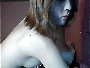 Lovely Japanese teen with big boobs sucks a dick and please