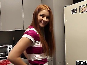 Raunchy DP action with a petite teen